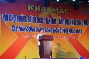 TTXTDL Bắc Giang tham gia Hội chợ quảng bá Du lịch – Văn hóa Ẩm thực và Thương mại các tỉnh Đồng bằng sông Hồng – Vĩnh Phúc 2016
