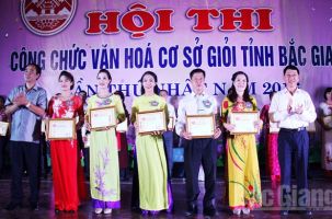 Hội thi công chức văn hóa cơ sở tỉnh lần thứ nhất năm 2016