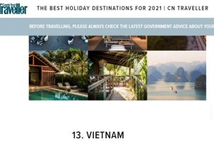 Việt Nam trong nhiều danh sách gợi ý du lịch của CNTraveler