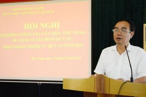 Sở VHTTDL Bắc Giang: Triển khai nhiệm vụ công tác Quý IV năm 2016