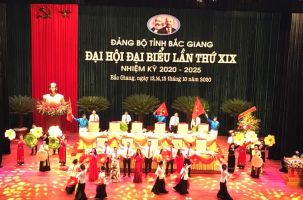Chương trình nghệ thuật chào mừng thành công đại hội đảng bộ tỉnh Bắc Giang 