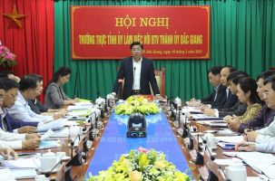 Bí thư Tỉnh ủy Dương Văn Thái: Sớm xây dựng nghị quyết chuyên đề về phát triển TP Bắc Giang