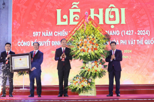 Kỷ niệm 597 năm Chiến thắng Xương Giang: Công bố lễ hội Xương Giang là di sản văn hóa phi vật thể quốc gia