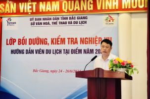 Bắc Giang tổ chức bồi dưỡng hướng dẫn viên tại điểm