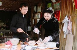 Món khau nhục thơm hương vị núi rừng