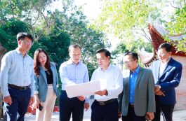 Phó Chủ tịch Thường trực UBND tỉnh Mai Sơn kiểm tra tiến độ tu bổ, tôn tạo một số di tích