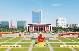 Rực rỡ cờ hoa chào mừng Đại hội Đảng bộ tỉnh Bắc Ninh lần thứ I
