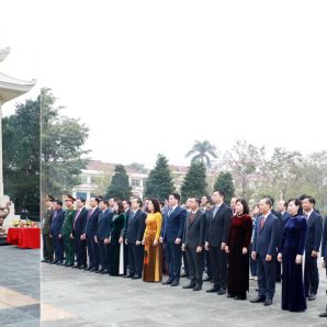 Lãnh đạo tỉnh dâng hương tưởng niệm các vị vua nhà Lý, Anh hùng liệt sĩ nhân dịp Tết Nguyên đán Bính Ngọ 2026