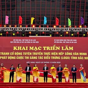 Khai mạc Triển lãm tranh cổ động tấm lớn và phát động Cuộc thi sáng tác Biểu trưng (logo) tỉnh Bắc Ninh