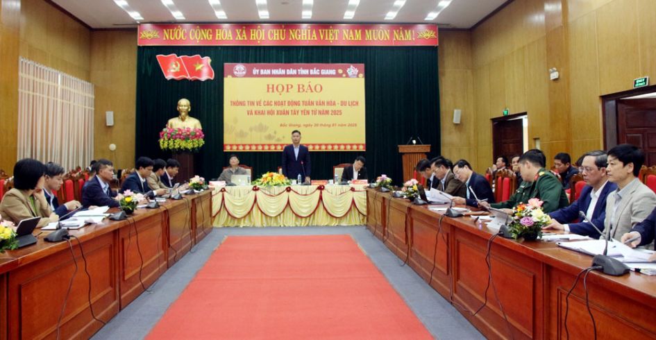 Họp báo Tuần Văn hóa - Du lịch năm 2025: Tập trung quảng bá hình ảnh vùng đất, con người Bắc Giang