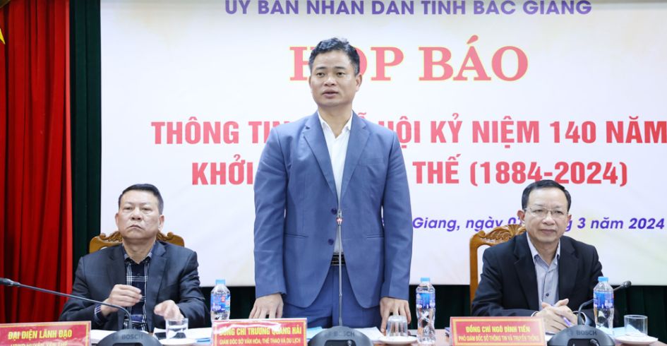 Họp báo về Lễ hội kỷ niệm 140 năm Khởi nghĩa Yên Thế