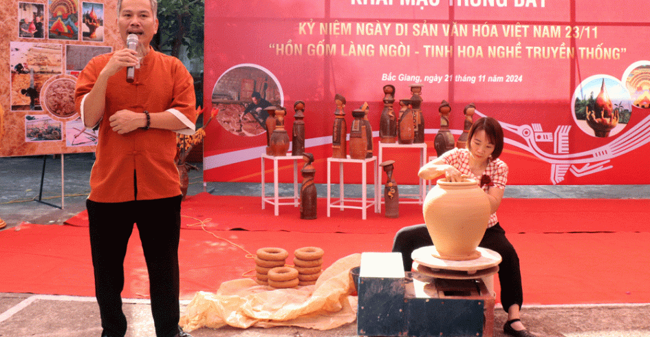 Bắc Giang: Trưng bày, trình diễn và trải nghiệm nghề gốm làng Ngòi