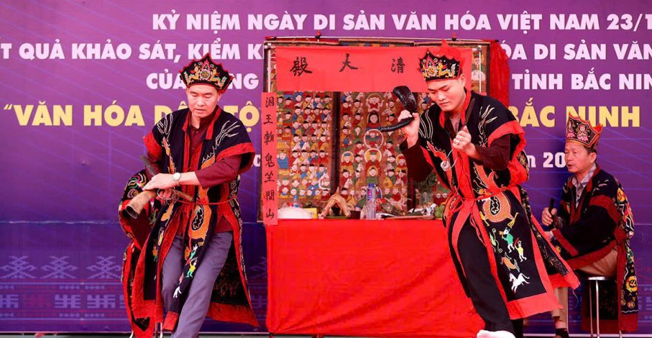 Trình diễn di sản “Văn hóa dân tộc thiểu số tỉnh Bắc Ninh - Sắc màu hội tụ” 