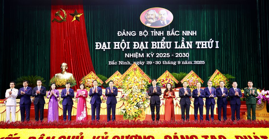 Trọng thể khai mạc Đại hội đại biểu Đảng bộ tỉnh Bắc Ninh lần thứ I, nhiệm kỳ 2025 - 2030