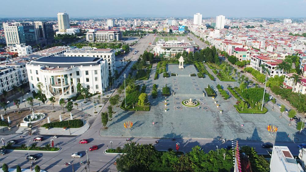 Trung tâm TP Bắc Giang hôm nay. Ảnh: Việt Hưng.